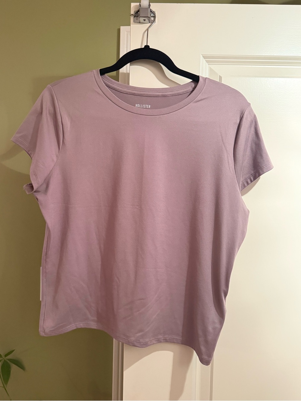Hollister Mauve Lilac Soft T-Shirt XL Long